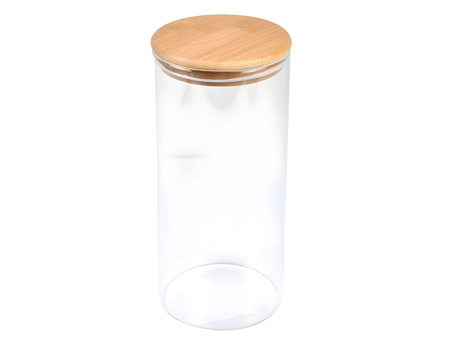 Bocal de Conservation Rond "Bambou" 1,3L Naturel