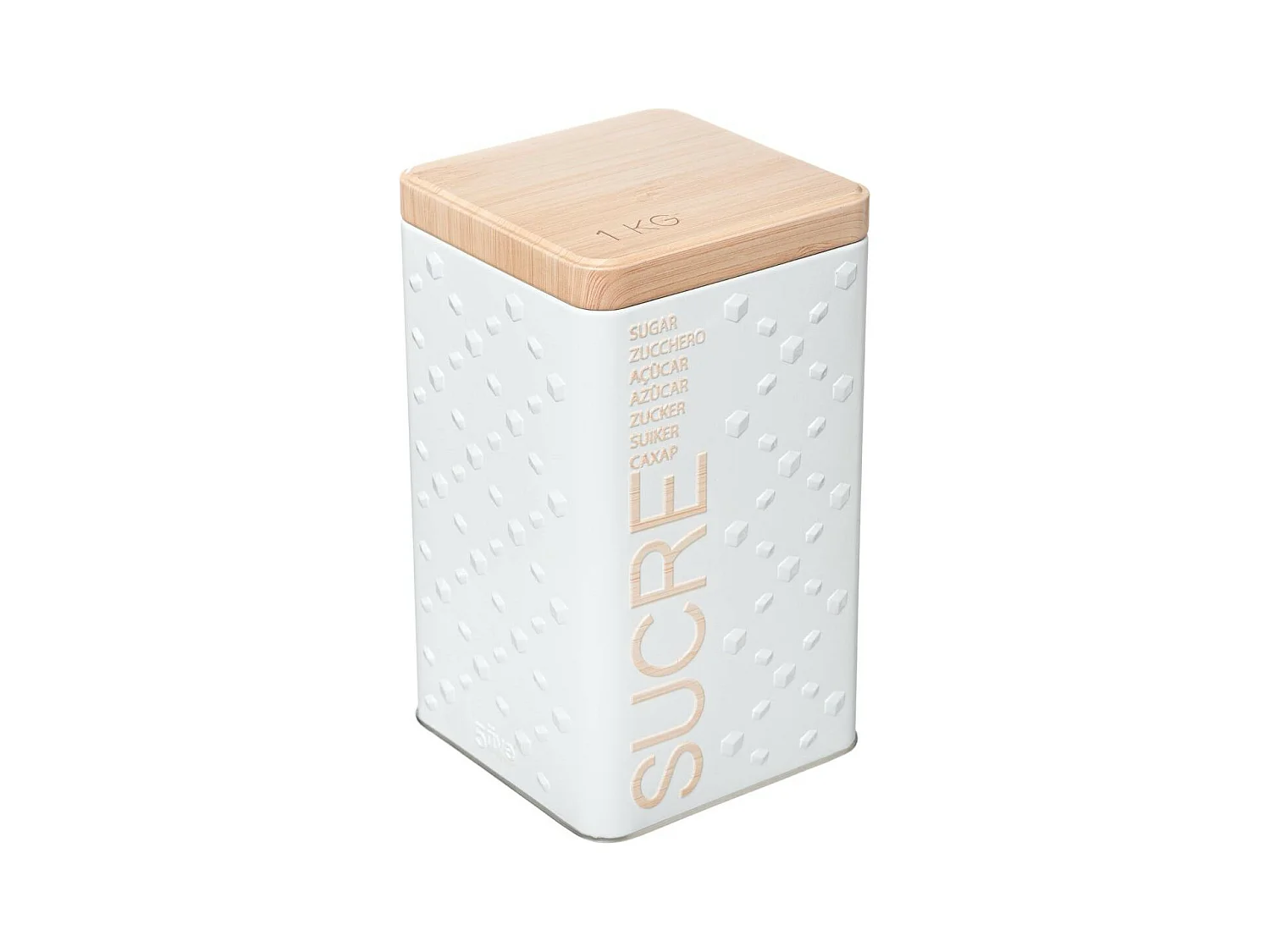 Boîte à Sucre en Poudre "Scandi" 18cm Blanc