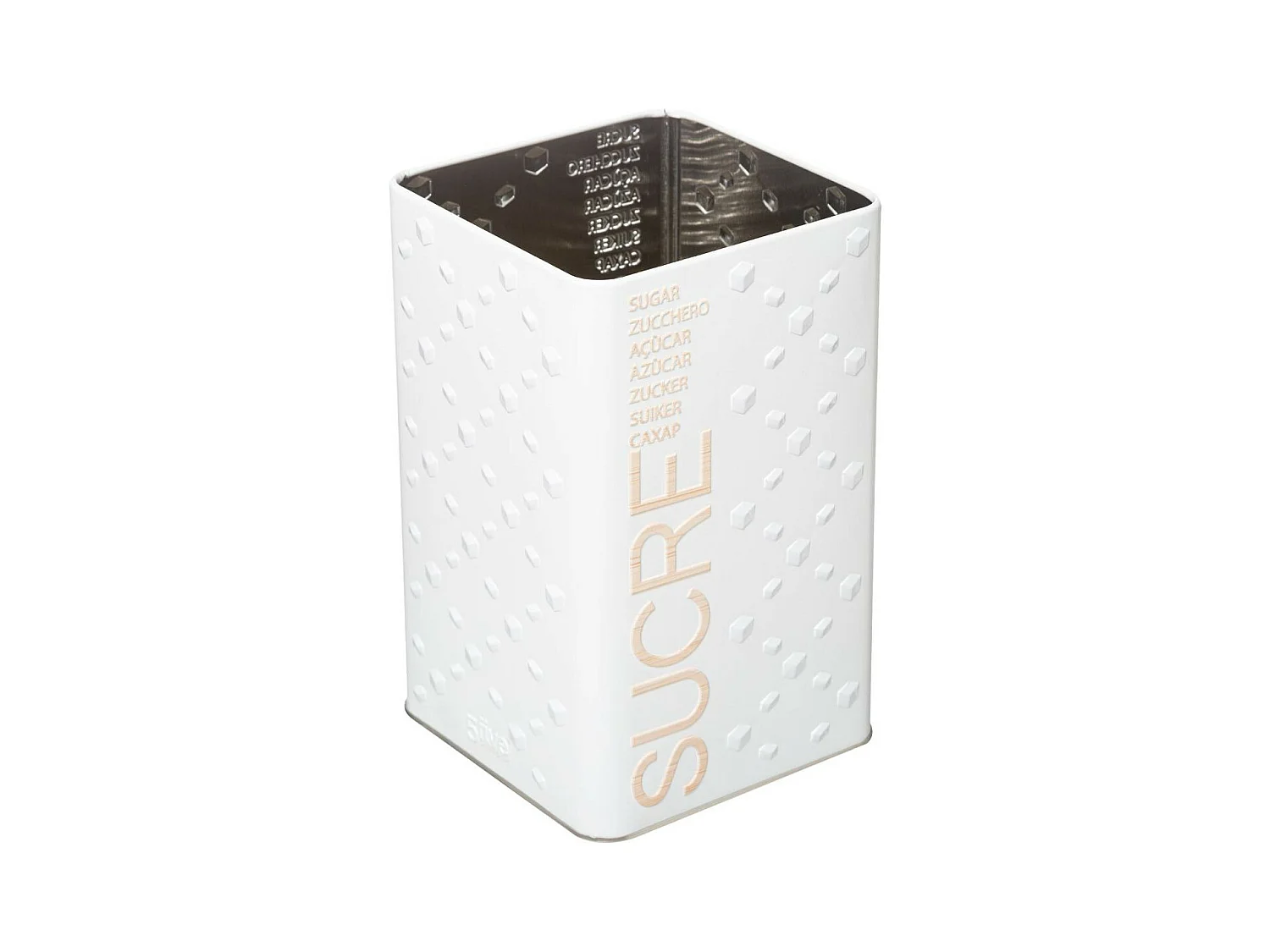 Boîte à Sucre en Poudre "Scandi" 18cm Blanc