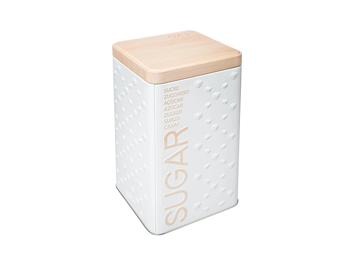 Boîte à Sucre en Poudre "Scandi" 18cm Blanc