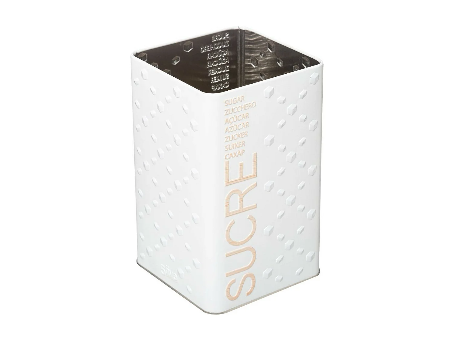 Boîte à Sucre en Poudre "Scandi" 18cm Blanc