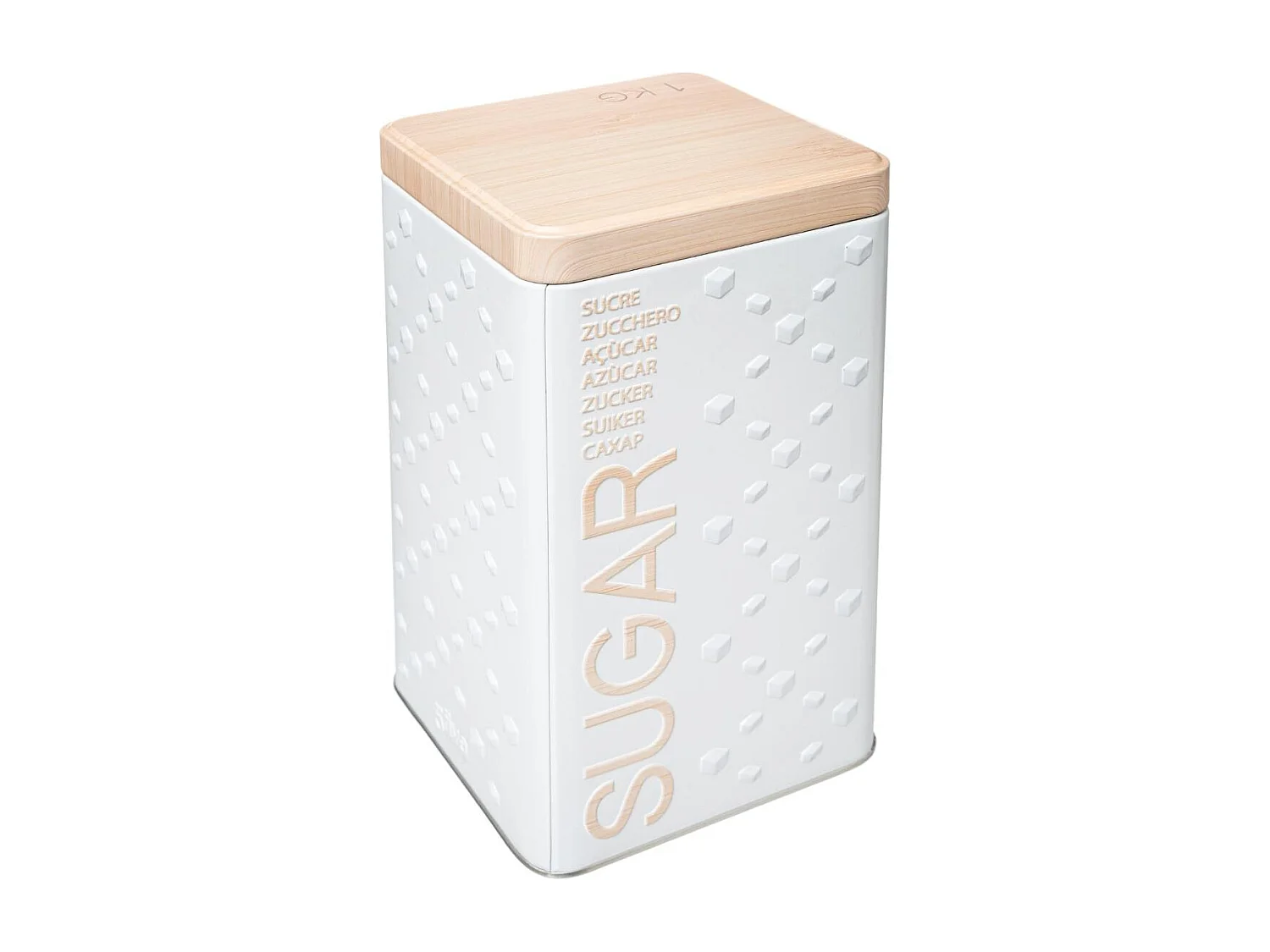 Boîte à Sucre en Poudre "Scandi" 18cm Blanc