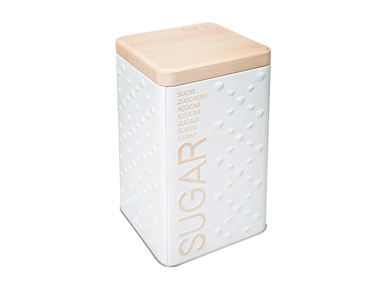 Boîte à Sucre en Poudre "Scandi" 18cm Blanc