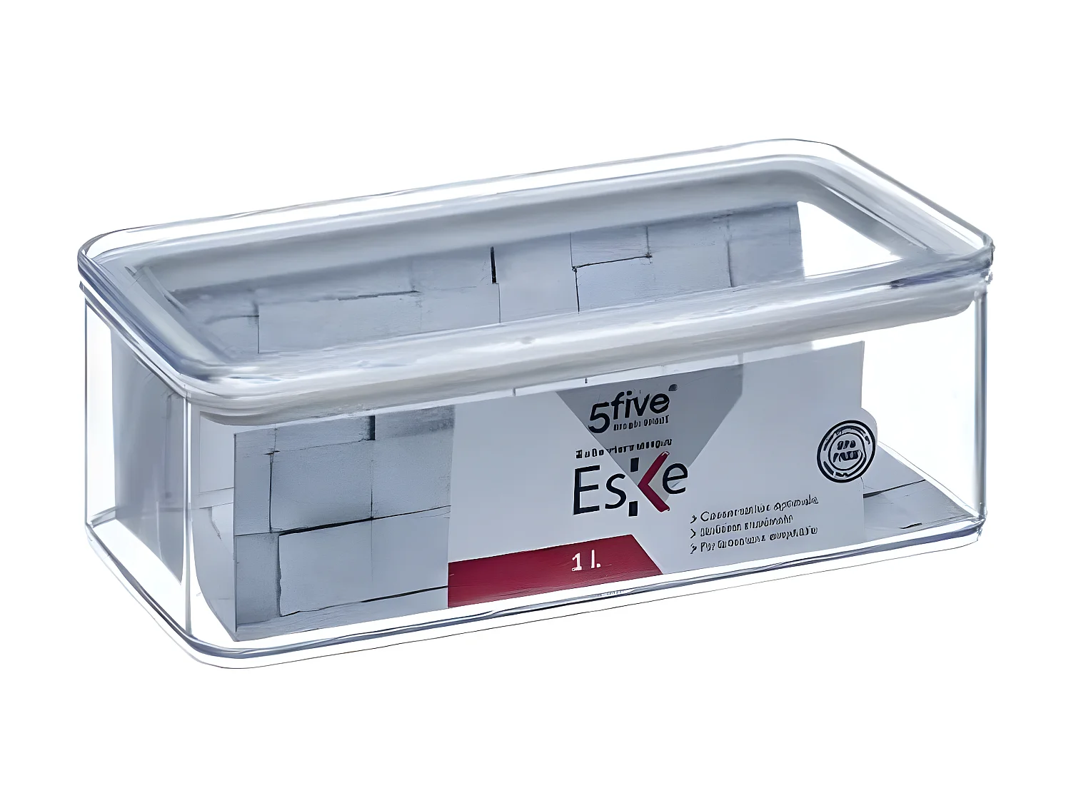 Boîte de Conservation Rectangulaire "Eske" 1L Blanc