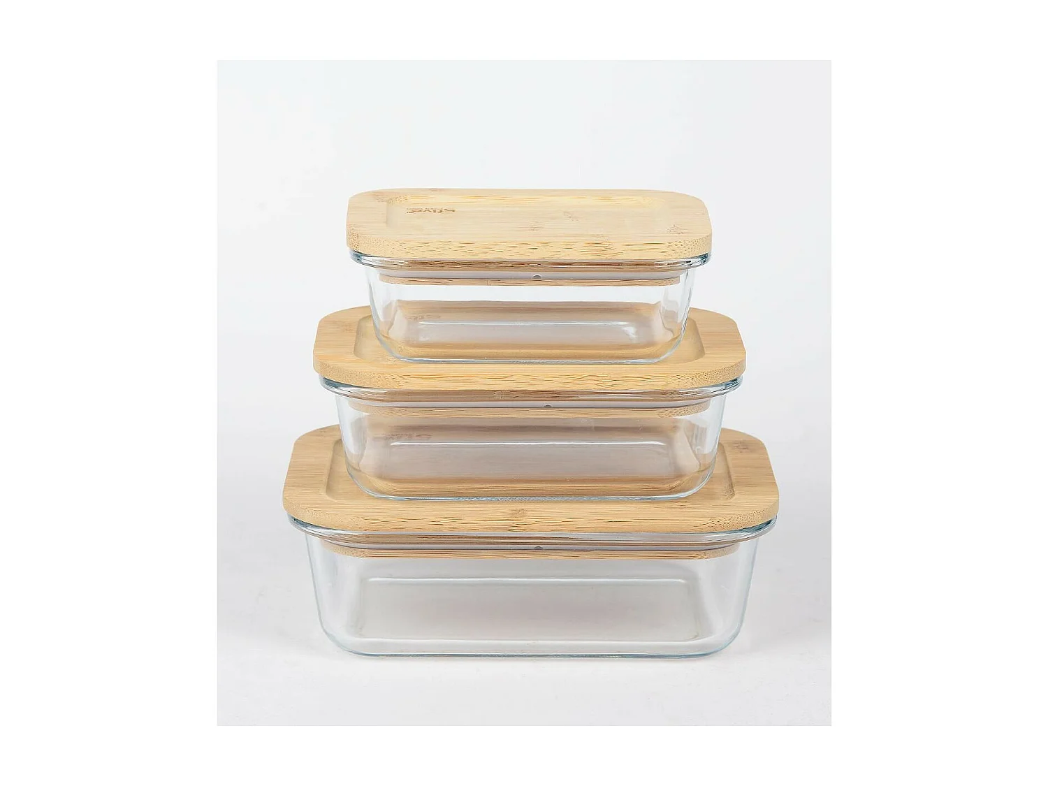 Bocal en Verre "Bambou" 0,38L Transparent