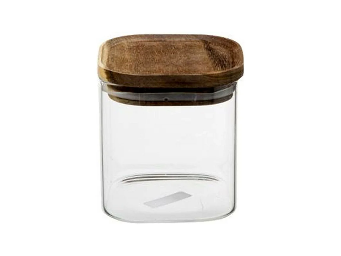 Bocal en Verre "Hermet" 0,6L Transparent & Marron