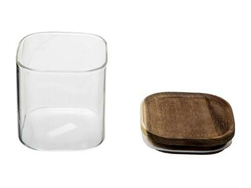 Bocal en Verre "Hermet" 0,6L Transparent & Marron