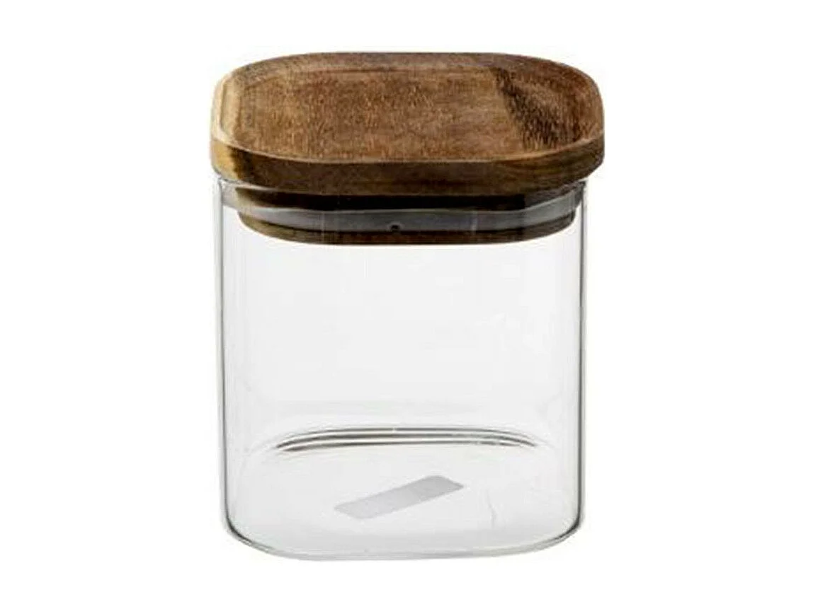 Bocal en Verre "Hermet" 0,6L Transparent & Marron