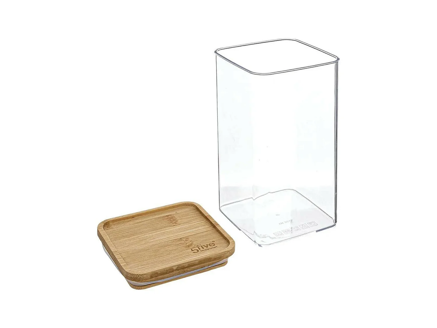 Boîte de Conservation Carrée "Eske" 1,5L Naturel