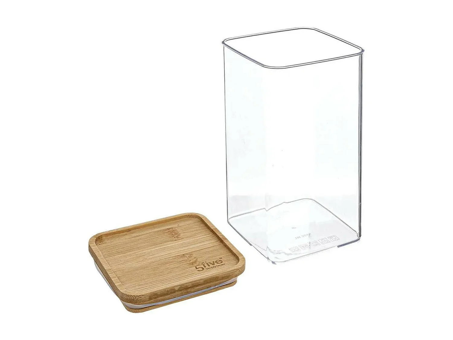 Boîte de Conservation Carrée "Eske" 1,5L Naturel
