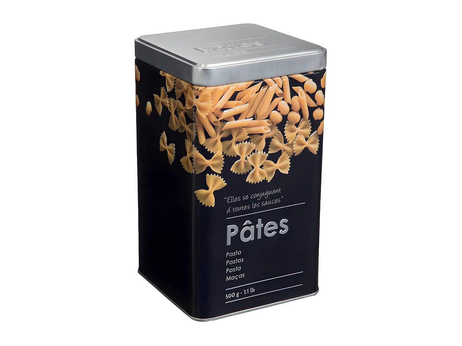 Boîte à Pates "Relief II" 18cm Noir