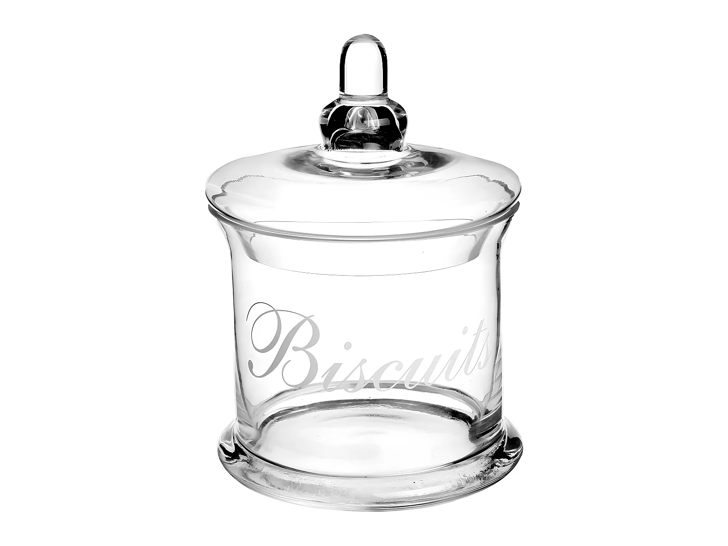 Bonbonnière "Biscuits" 19cm Transparent