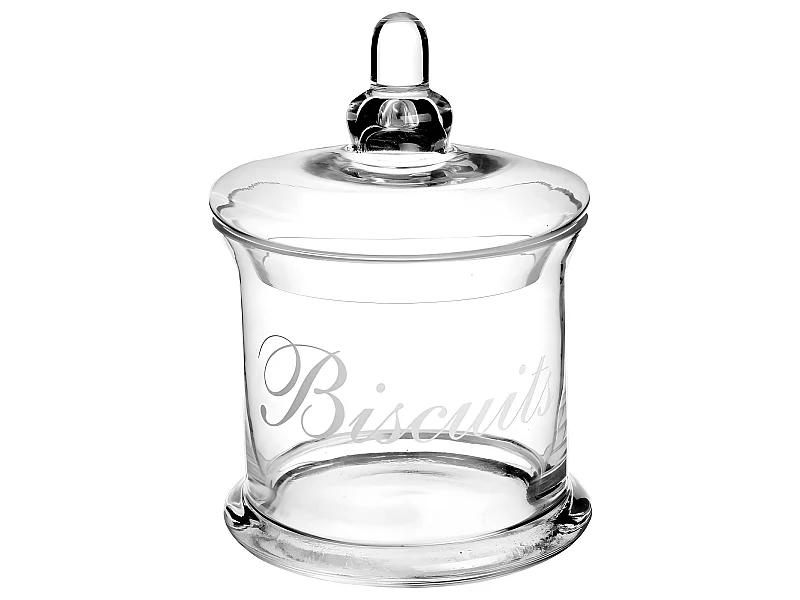 Bonbonnière "Biscuits" 19cm Transparent