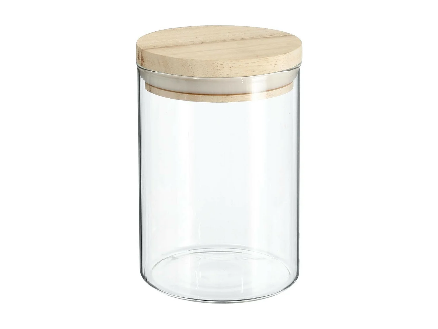 Bocal en Verre "Pops" 600ml Transparent & Naturel