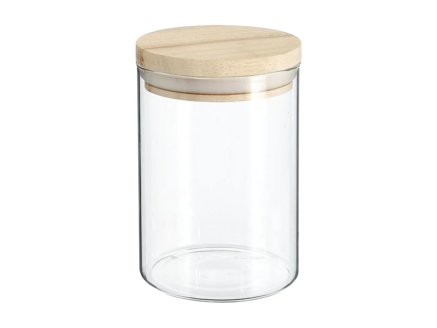 Bocal en Verre "Pops" 600ml Transparent & Naturel