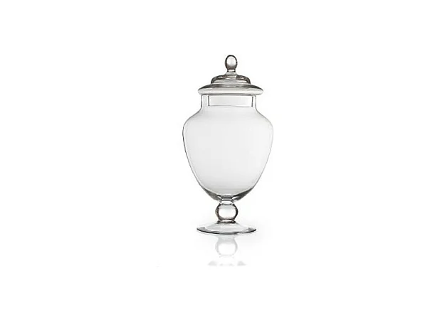 Bonbonnière sur Pied en Verre "Elma" 30cm Transparent