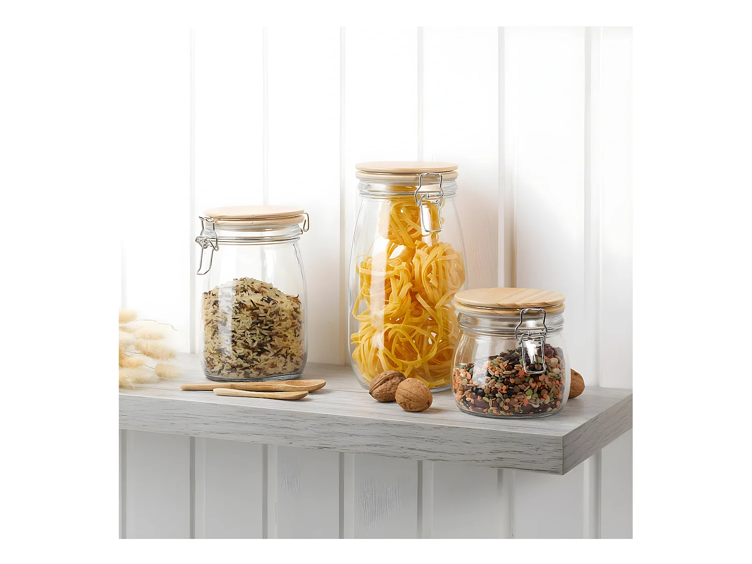 Boîte de Conservation Hermétique "Bambou" 0,45L Beige