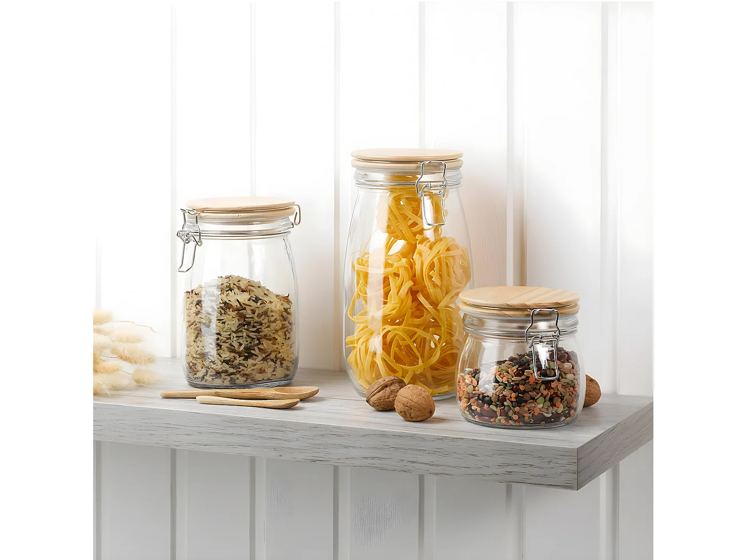 Boîte de Conservation Hermétique "Bambou" 0,45L Beige