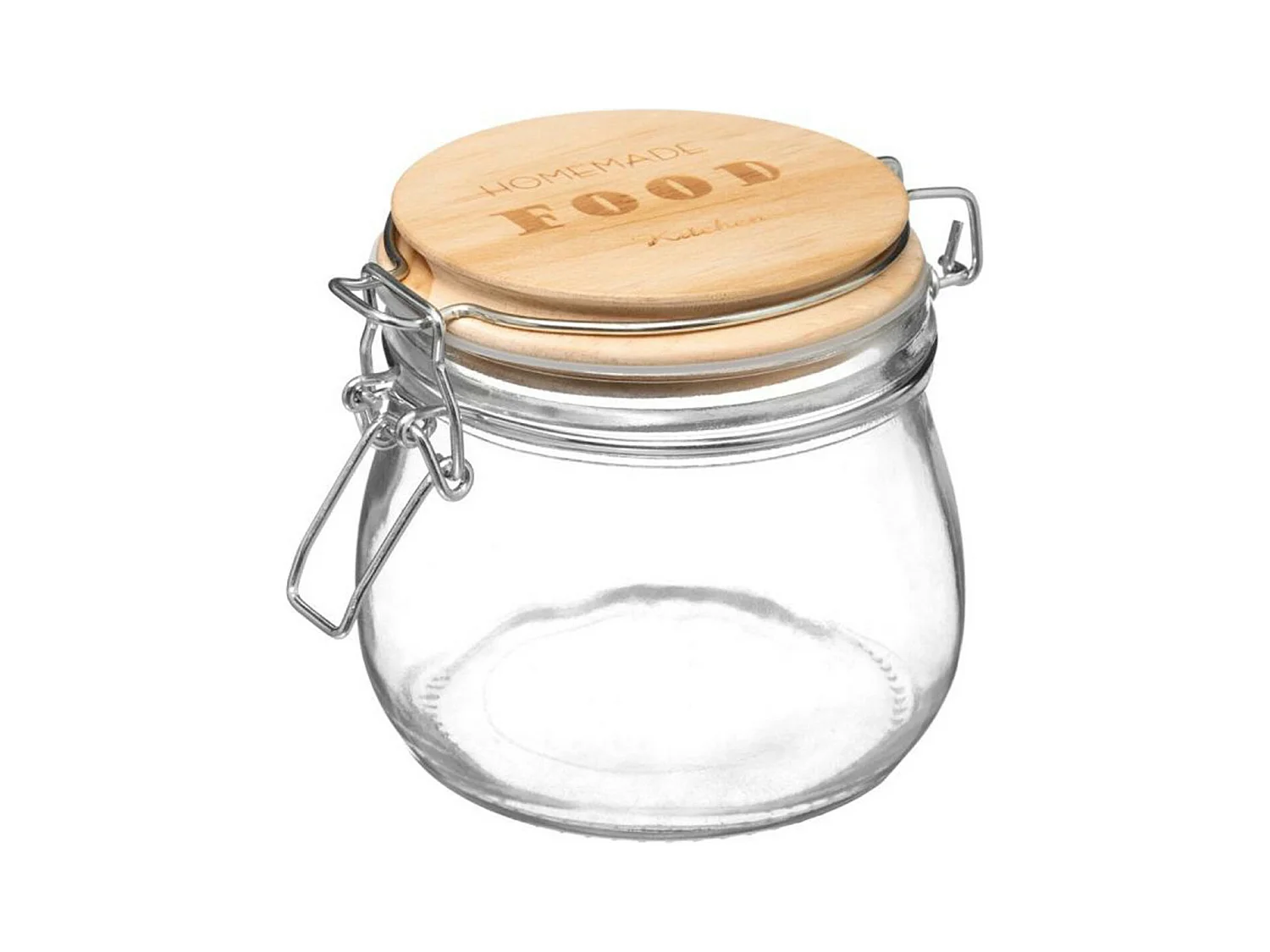 Bocal en Verre "Wording" 0,5L Transparent