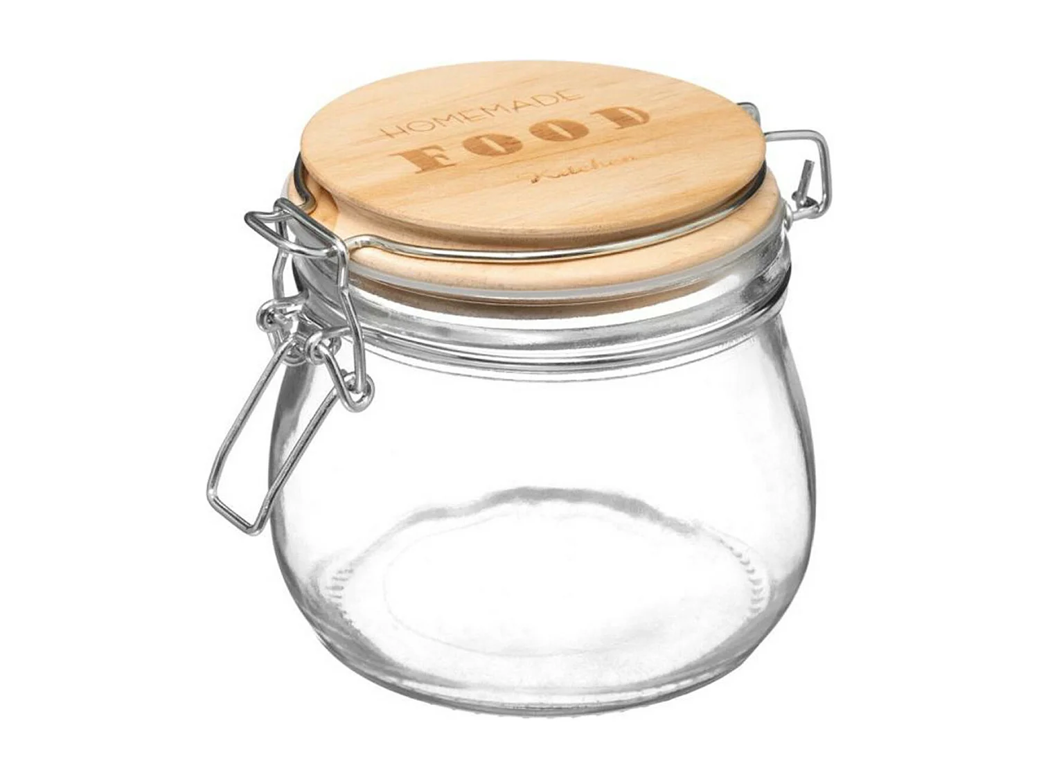 Bocal en Verre "Wording" 0,5L Transparent