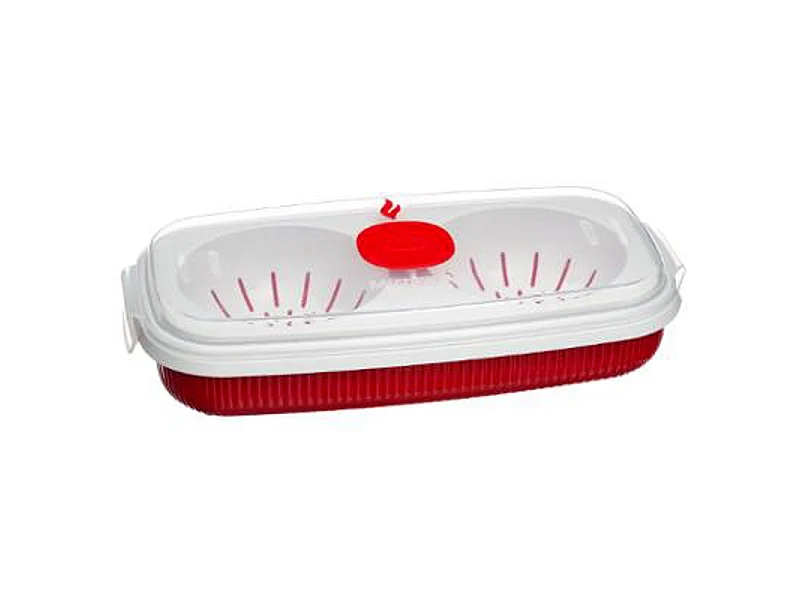 Boîte Micro-ondes Œufs "Tempo" 0,75L Rouge