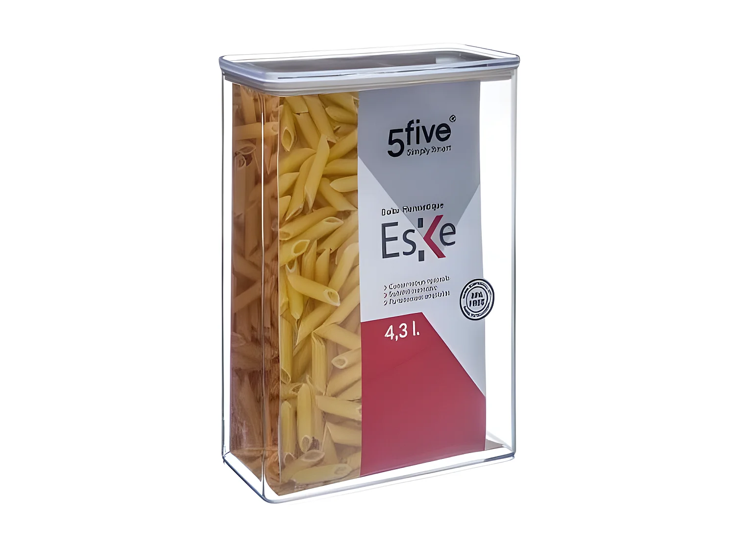 Boîte de Conservation Rectangulaire "Eske" 4,3L Blanc