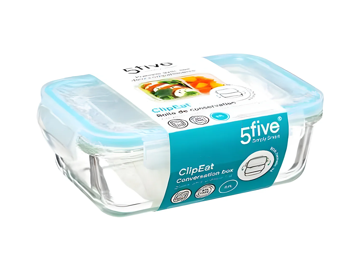 Boîte de Conservation Verre "Clipeat" 0,7L Bleu