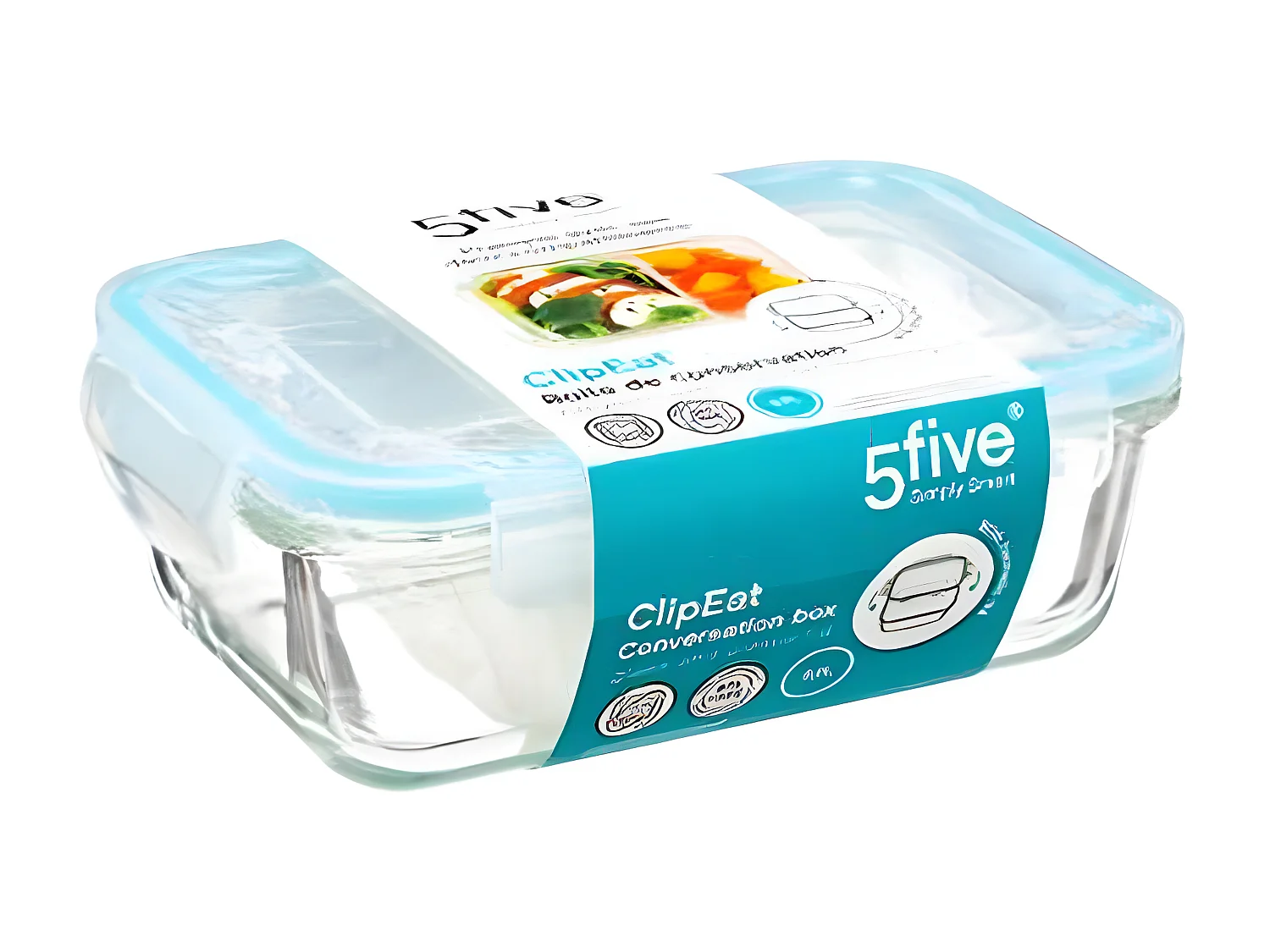 Boîte de Conservation Verre "Clipeat" 0,7L Bleu