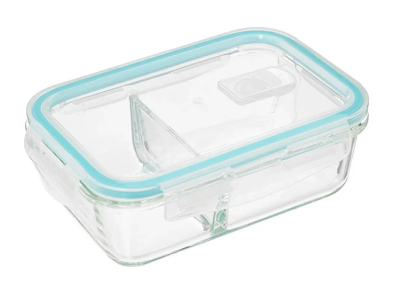Boîte de Conservation Verre "Clipeat" 0,7L Bleu