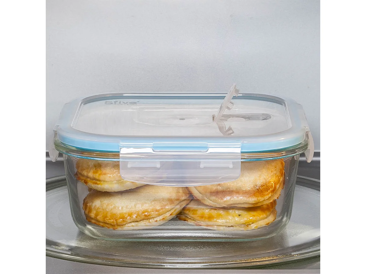 Boîte de Conservation Verre "Clipeat" 0,7L Bleu