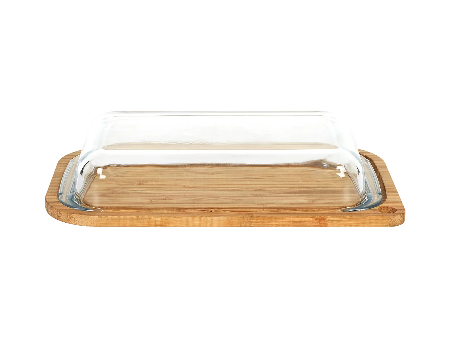 Boite Borosilicate Avec Support En Bambou 28cm