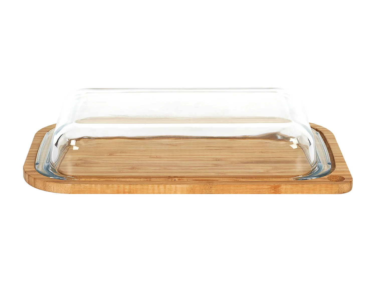 Boite Borosilicate Avec Support En Bambou 28cm