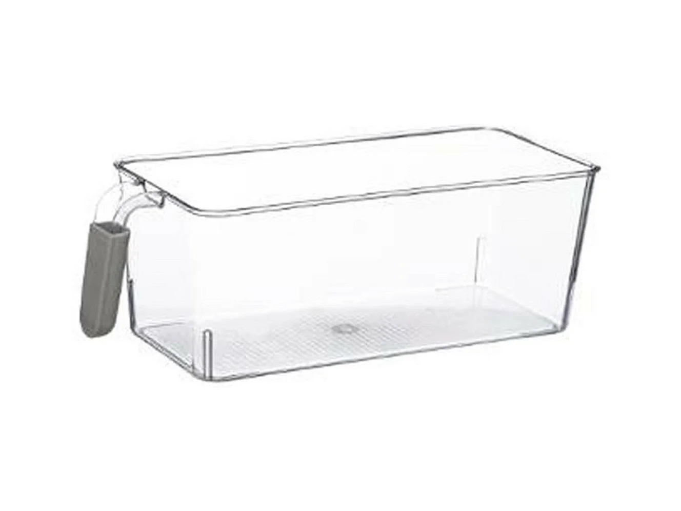 Bac de Rangement Frigo "Poignée" 12cm Transparent