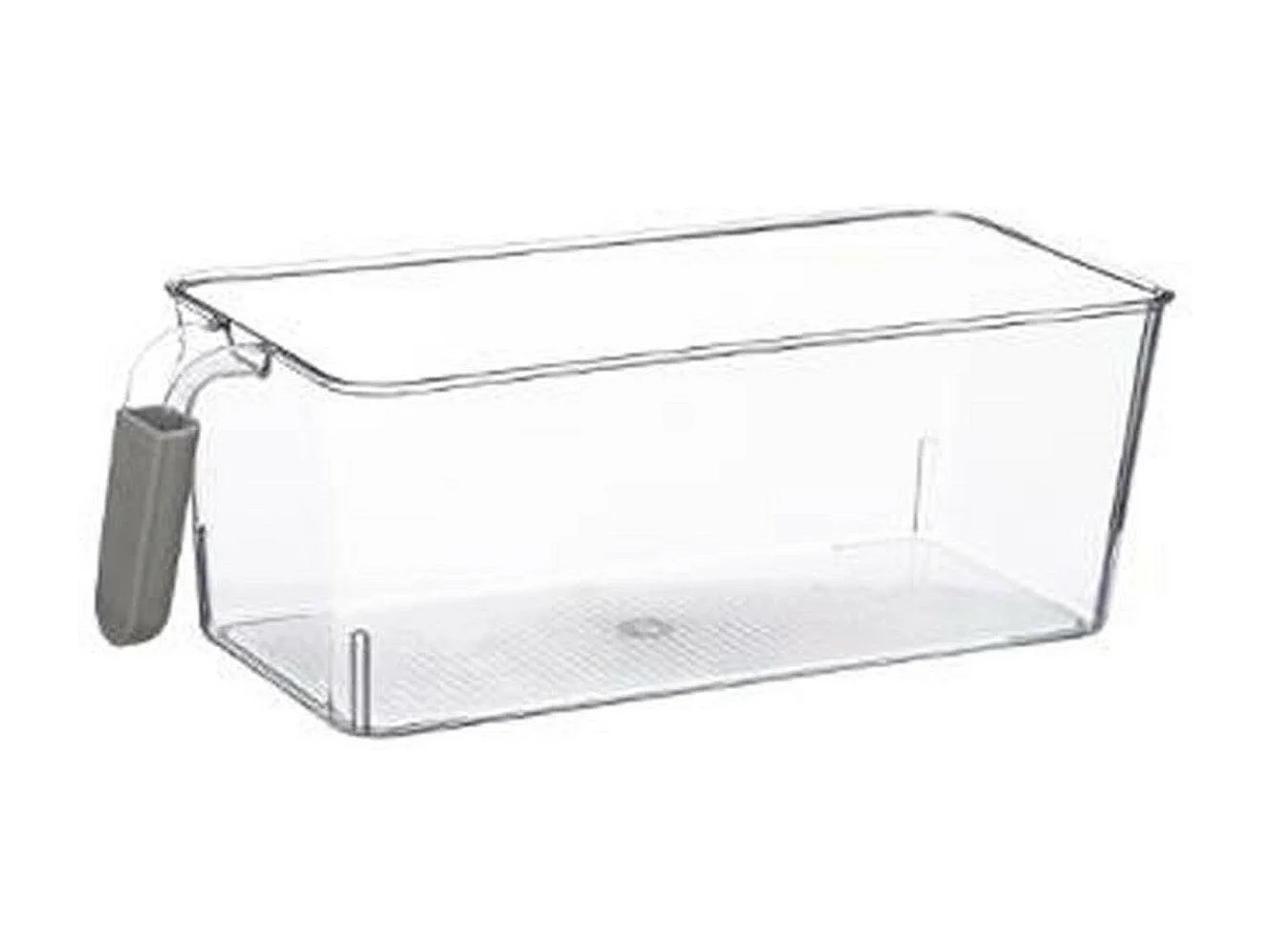 Bac de Rangement Frigo "Poignée" 12cm Transparent