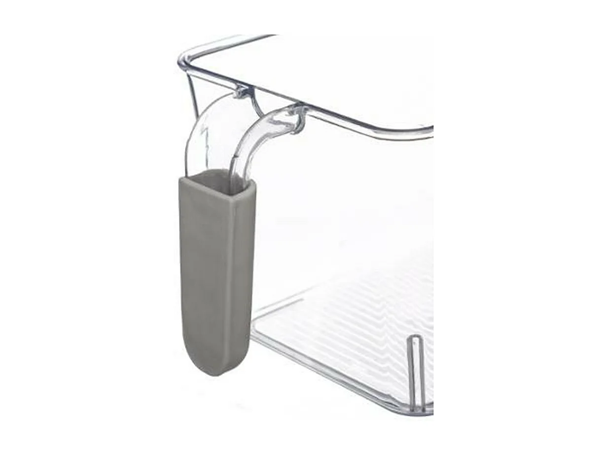 Bac de Rangement Frigo "Poignée" 12cm Transparent
