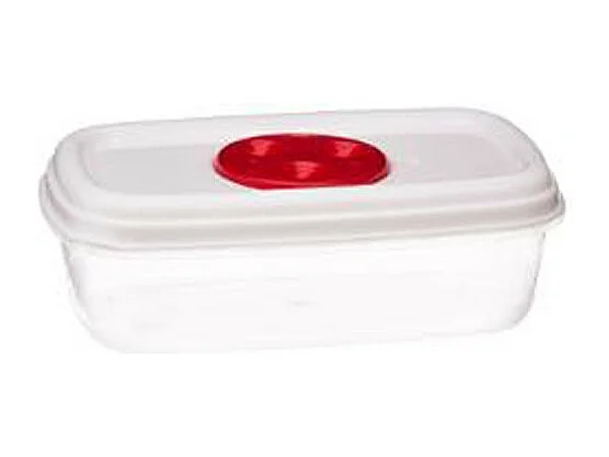 Lot de 5 Boîtes de Conservation "Micro-Ondes" 25cm Blanc