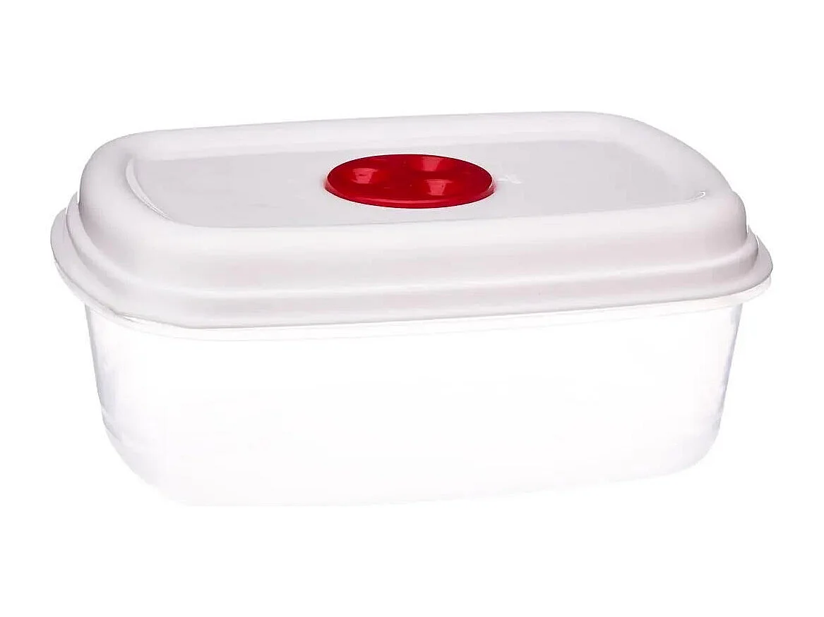 Lot de 5 Boîtes de Conservation "Micro-Ondes" 25cm Blanc
