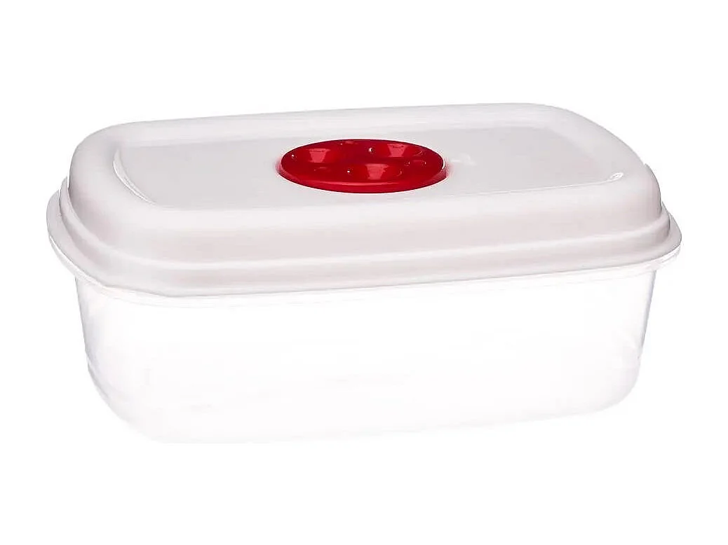 Lot de 5 Boîtes de Conservation "Micro-Ondes" 25cm Blanc