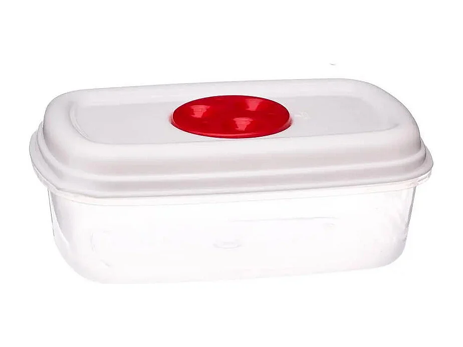 Lot de 5 Boîtes de Conservation "Micro-Ondes" 25cm Blanc
