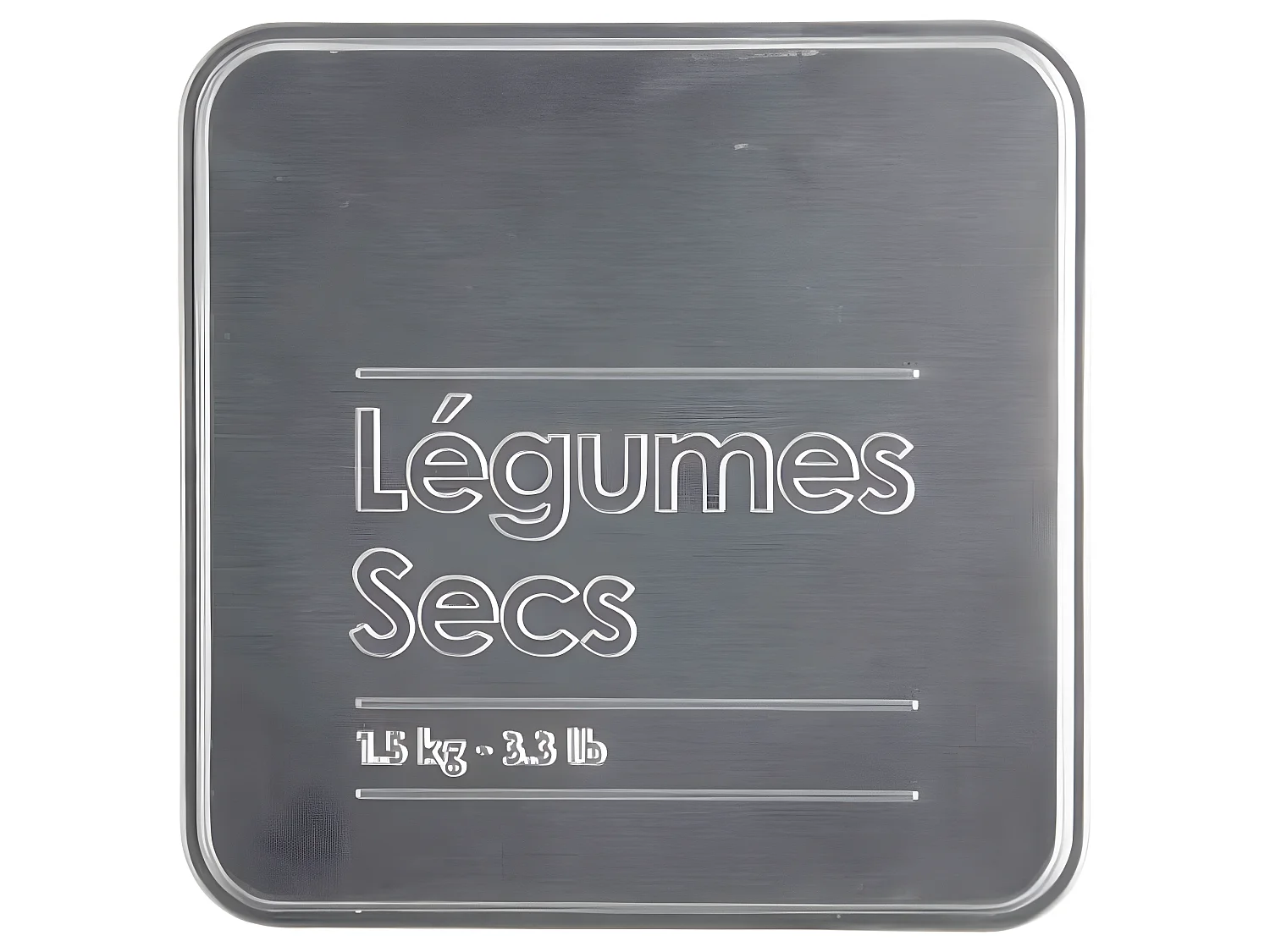 Boîte à Légumes Secs "Relief II" 18cm Noir