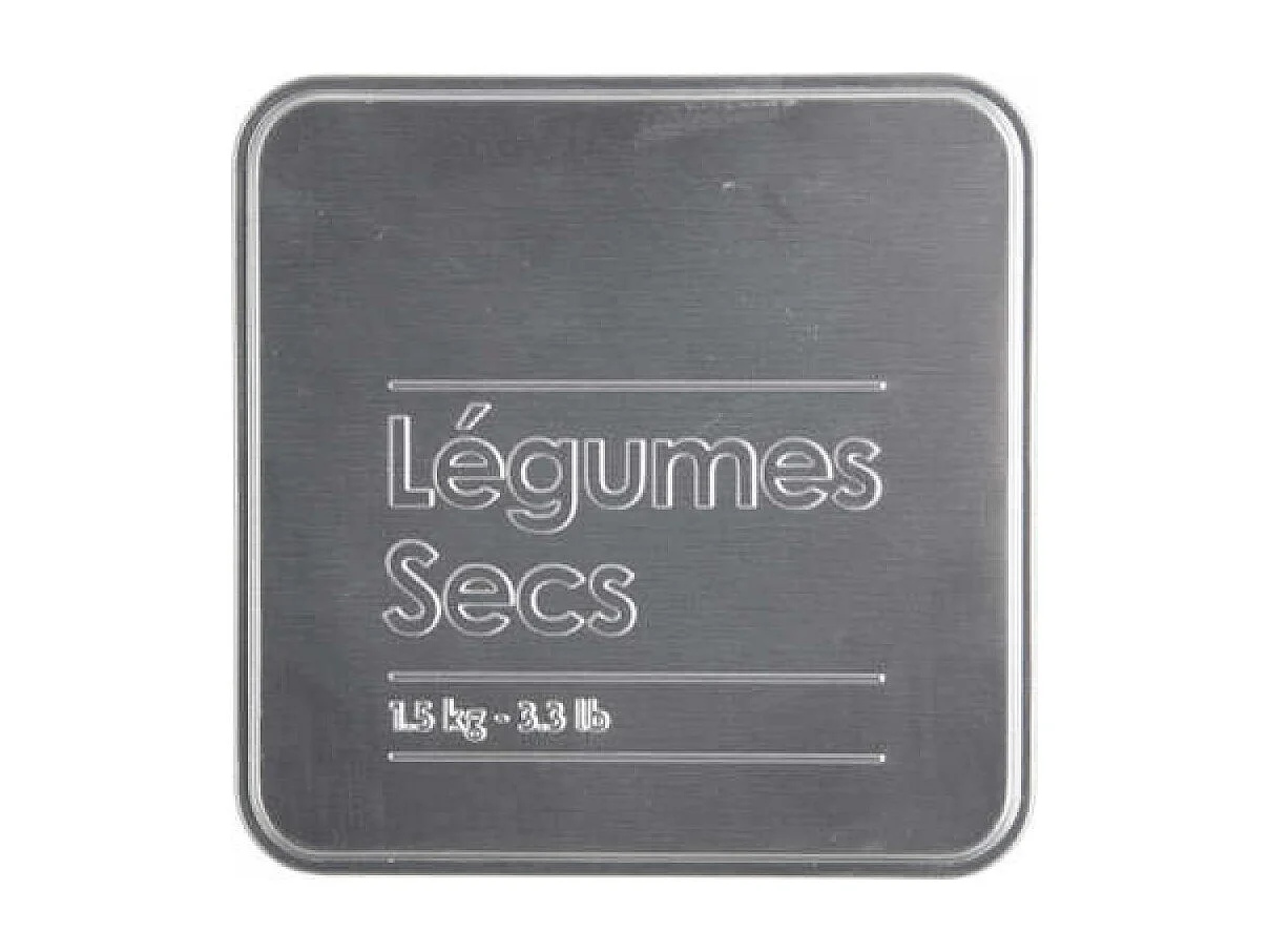 Boîte à Légumes Secs "Relief II" 18cm Noir