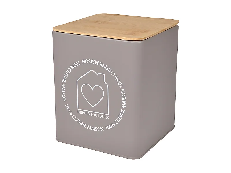 Boîte de Conservation "Graphic" 16cm Taupe