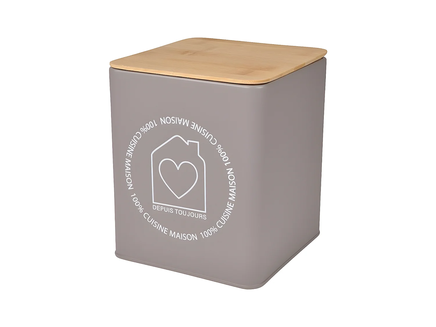 Boîte de Conservation "Graphic" 16cm Taupe