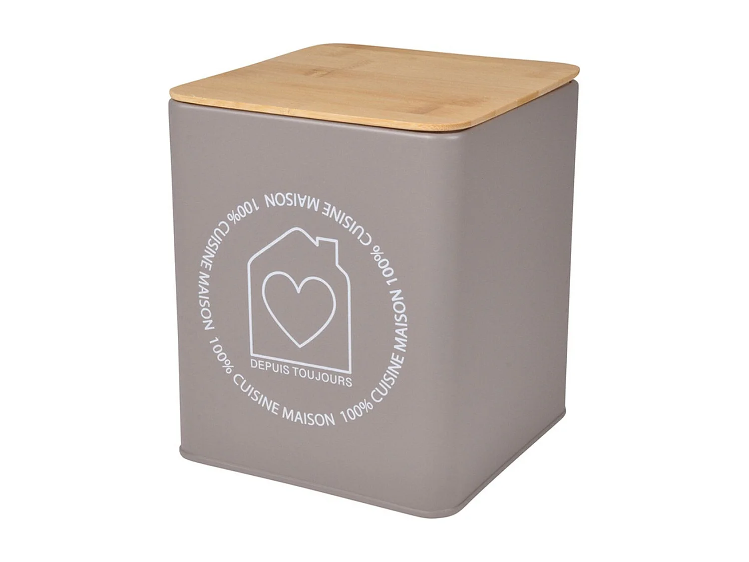 Boîte de Conservation "Graphic" 16cm Taupe