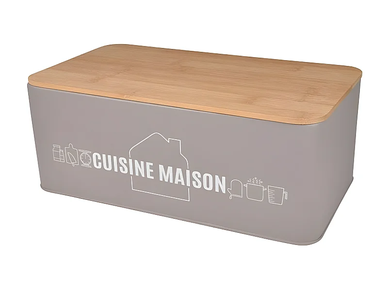 Boîte de Conservation "Graphic" 33cm Taupe