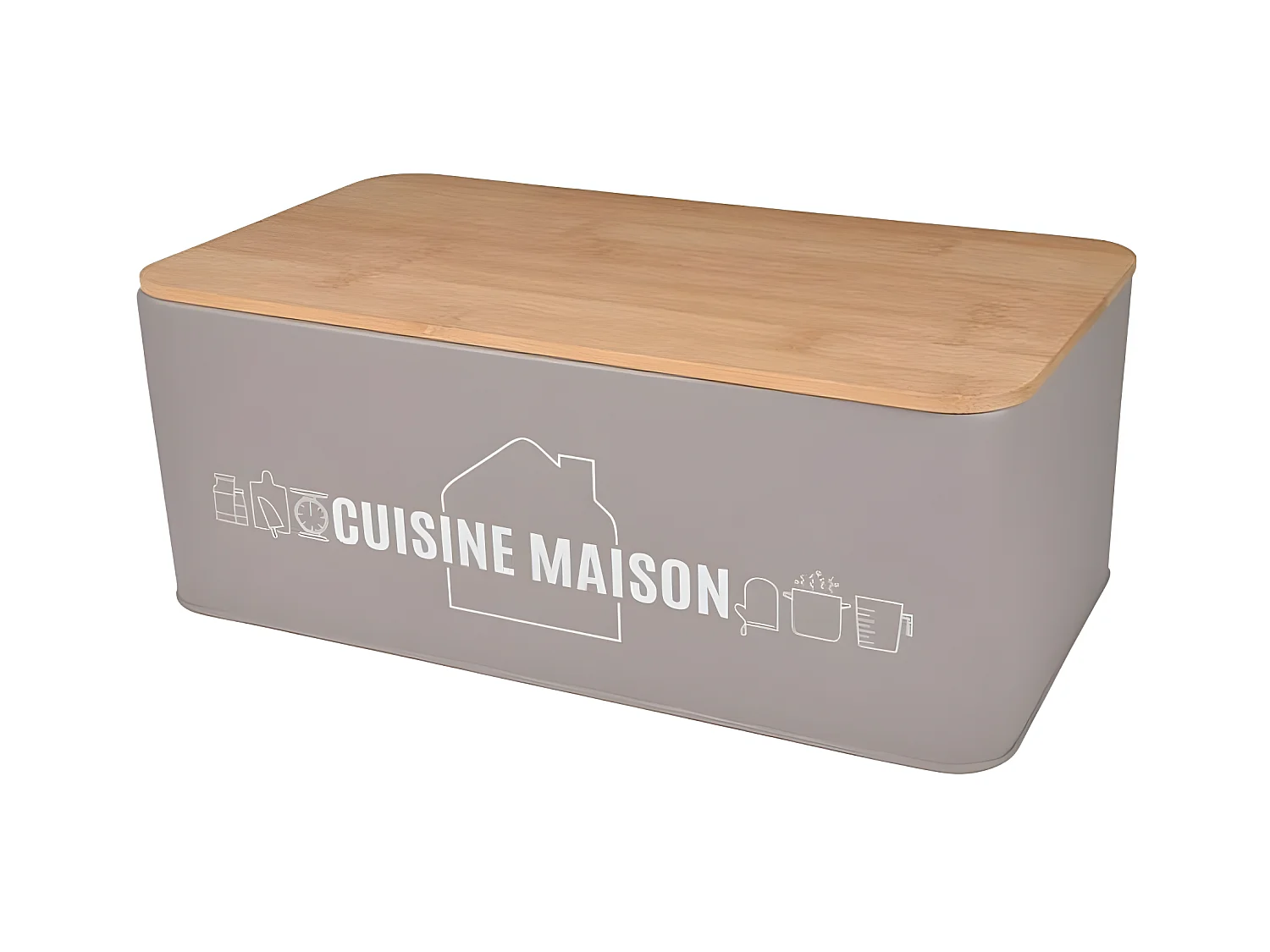 Boîte de Conservation "Graphic" 33cm Taupe