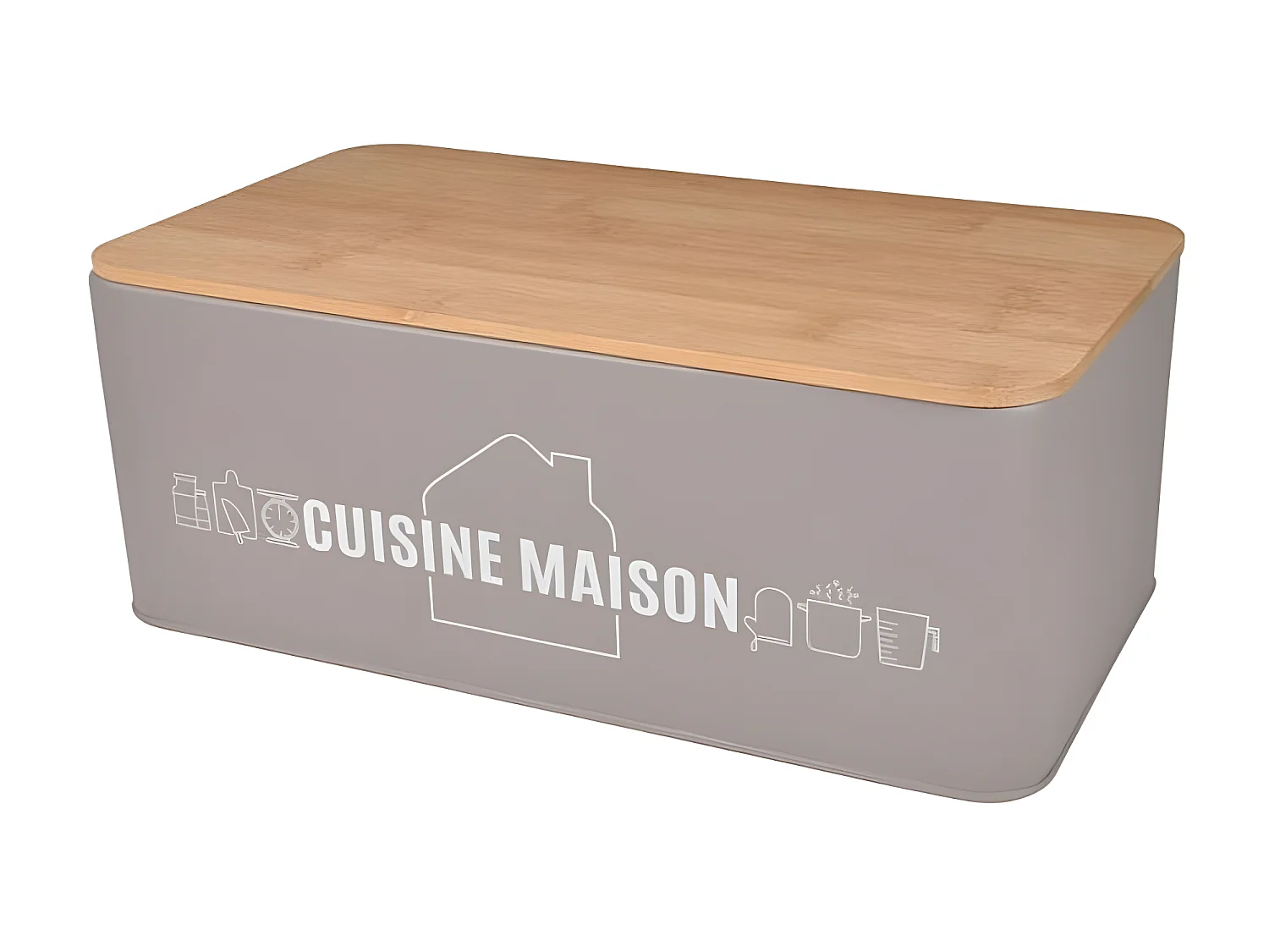 Boîte de Conservation "Graphic" 33cm Taupe