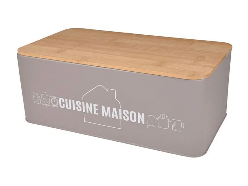 Boîte de Conservation "Graphic" 33cm Taupe