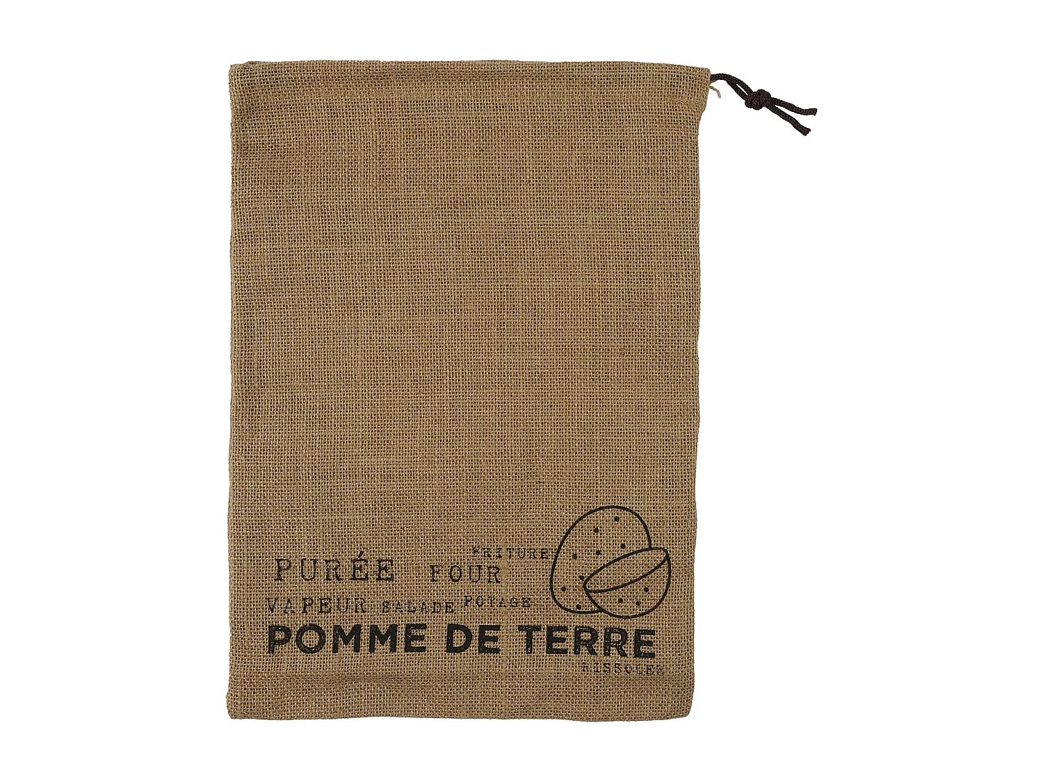 Sac De Conservation En Toile De Jute X3 Marron