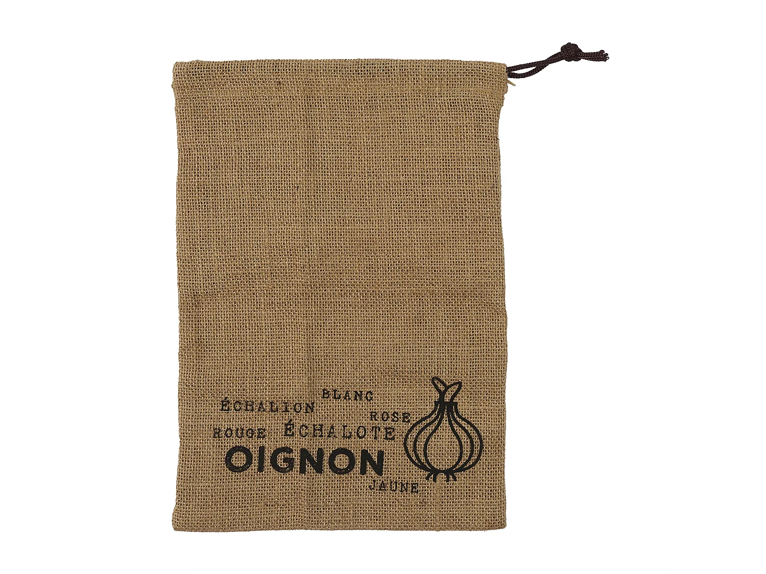 Sac De Conservation En Toile De Jute X3 Marron